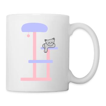 Kätzchen-Tier9 - Tasse - Weiß - Rechts