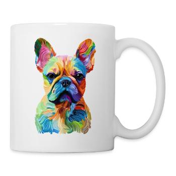 Art du bouledogue français - Mug blanc - blanc - Droite