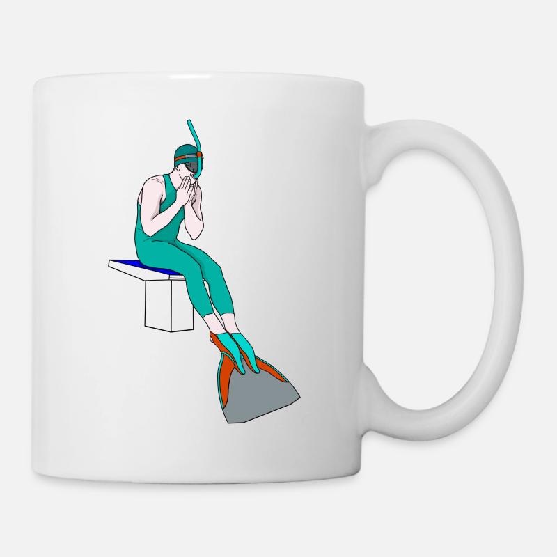 Fin swimming - Mug - white
