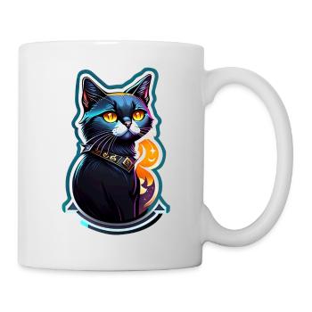 Black Cat and Magic - Mug - white - Right