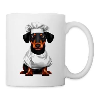 Dachshund Restaurateur Dog Dachshund Puppy Cooking Dogs - Mug - white - Right