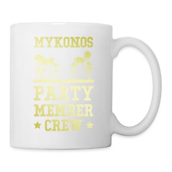 Mykonos Party Crew - Tasse - Weiß - Rechts