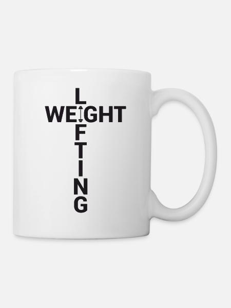 Gewicht Heber Design - Weight-Lifting - Tasse - Weiß