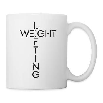 Gewicht Heber Design - Weight-Lifting - Tasse - Weiß - Rechts