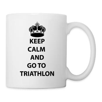 Triathlon Natation Vélo Course Marathon - Mug blanc - blanc - Droite