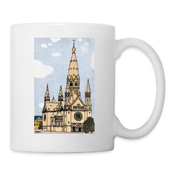 Kaiser Wilhelm Gedächtniskirche Berlin - Tasse - Weiß - Rechts