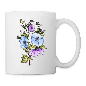 Fleur - Mug blanc - blanc - Droite
