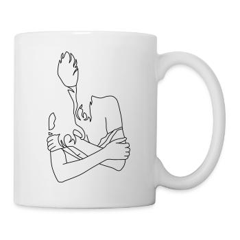 schulter 2 - Tasse - Weiß - Rechts