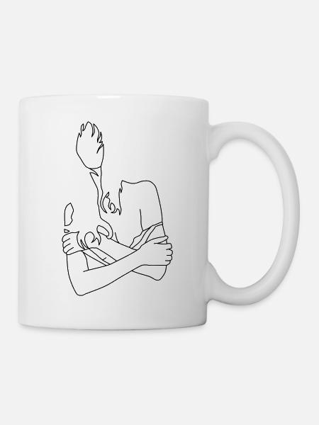 schulter 2 - Tasse - Weiß