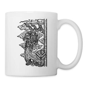 Bateau viking voilier capitaine bateau marin - Mug blanc - blanc - Droite
