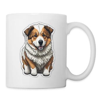 Petit chien - Corgi - Mug blanc - blanc - Droite