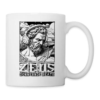Streetvibes vs. Musik: Zeus im urbanen Soundtrack - Tasse - Weiß - Rechts