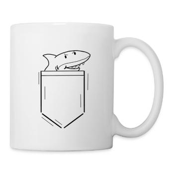 Requin - Mug blanc - blanc - Droite