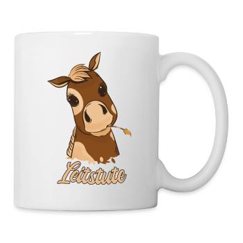 Leitstute Pferdezüchterin Geschenk - Tasse - Weiß - Rechts