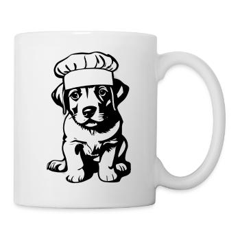Labrador Retriever Cooking Restaurateur Puppy - Mug - white - Right