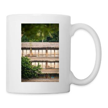 hotel under palm trees - Tasse - Weiß - Rechts