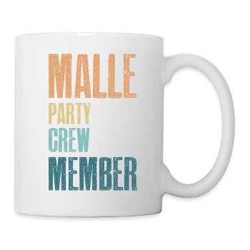 Malle Party Crew - Tasse - Weiß - Rechts