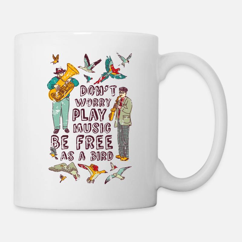 Vögel - Tasse - Weiß