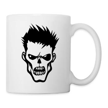Zombie Untoter Halloween Horror - Tasse - Weiß - Rechts