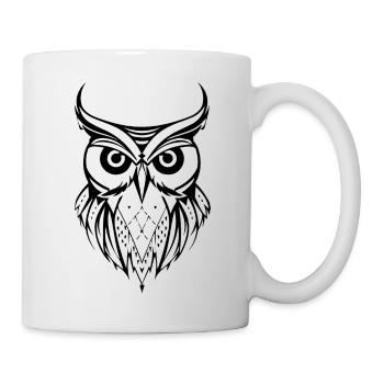 Owl Owl Bird Birds - Mug - white - Right