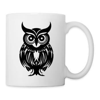 Owl Owl Bird Birds - Mug - white - Right