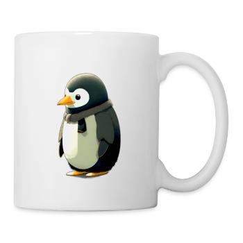 Ein süßer, pummeliger Pinguin - Tasse - Weiß - Rechts