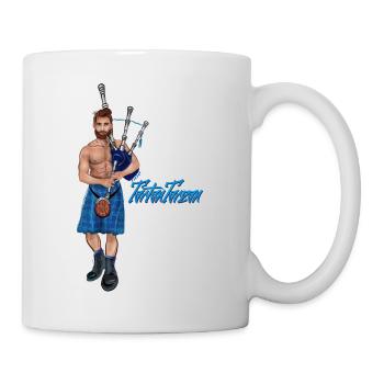 Joueur de cornemuse Tartantarzan - Mug blanc - blanc - Droite