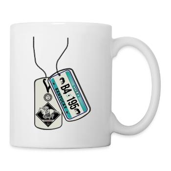 Plaque d’identité KENTUCKY USA courses hippiques - Mug blanc - blanc - Droite