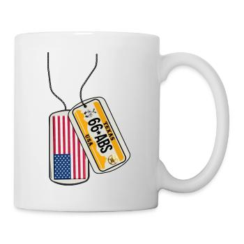 Dog tag TEXAS flag USA - Mug - white - Right