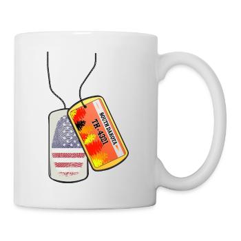 Erkennungsmarke SOUTH DAKOTA - Tasse - Weiß - Rechts