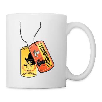 Erkennungsmarke Tennessee Totenkopf Gentlemen - Tasse - Weiß - Rechts