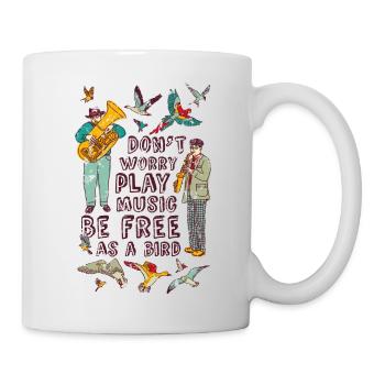 Vögel - Tasse - Weiß - Rechts