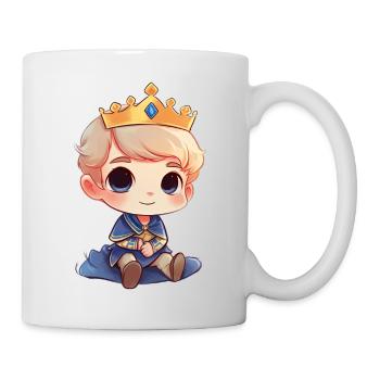 Königliche Eleganz Ein Prinz - Tasse - Weiß - Rechts