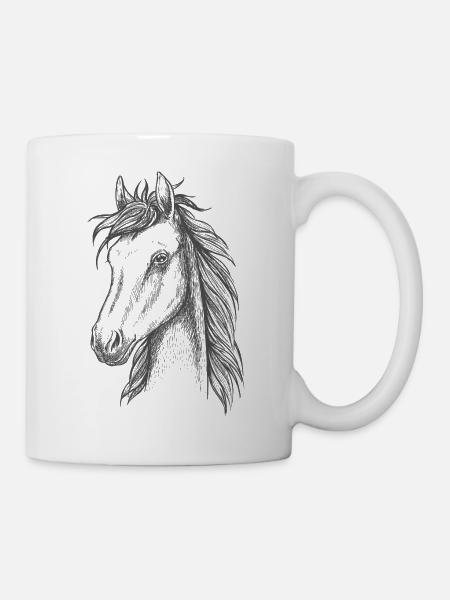 Pferde - Tasse - Weiß