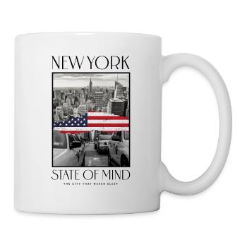 New York City USA America City Skyline Collage - Mug - white - Right