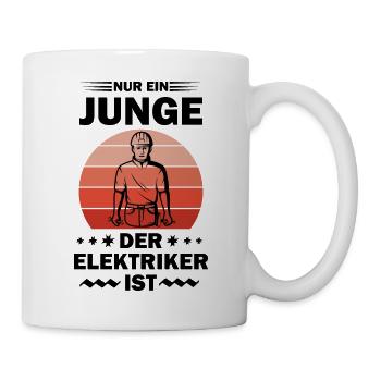 Handwerker Handyman Handwerk Werkzeug Baustelle - Tasse - Weiß - Rechts