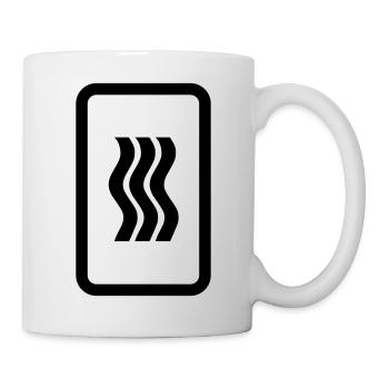 Zener Card | 3 Vertical Wavy Lines - Mug - white - Right