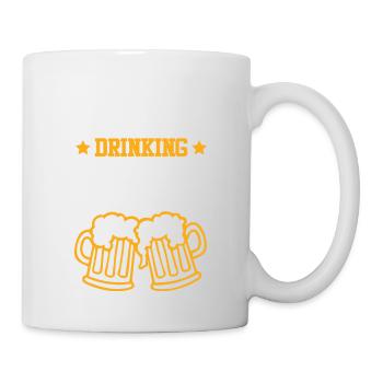 Prague Équipe de buveurs - Mug blanc - blanc - Droite