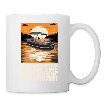 Je suis le capitaine pour gagner du temps, supposons simplement - Mug blanc - blanc - Droite