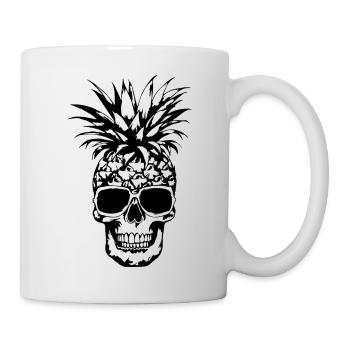 Ananas - Tasse - Weiß - Rechts