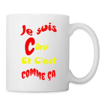 Je suis corse - Mug blanc - blanc - Droite