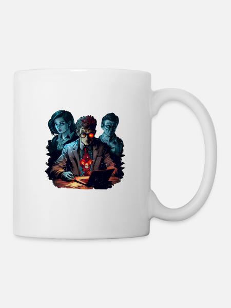 J’ai survécu à une réunion qui aurait dû être Mail 45 - Mug blanc - blanc