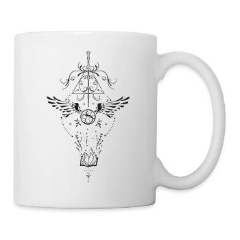 Les Reliques de la Mort réunis en un seul symbole - Mug blanc - blanc - Droite