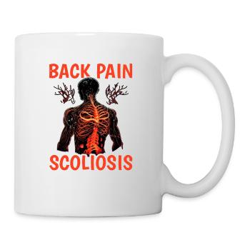 It's More Than Back Pain, Scoliosis Awareness 9 - Mug - white - Right
