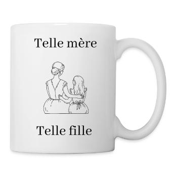 Telle mère, Telle fille - Mug blanc - blanc - Droite