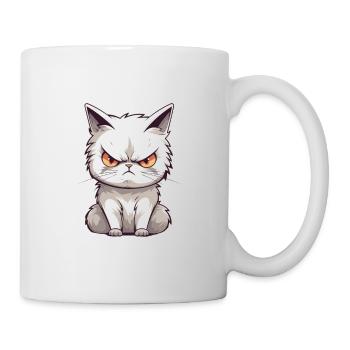 Pissed Looking Cat - Tasse - Weiß - Rechts