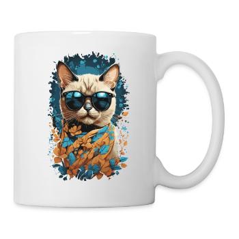 Chat siamois élégant pour les fans de chats Chats - Mug blanc - blanc - Droite