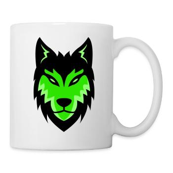 wolf - Tasse - Weiß - Rechts