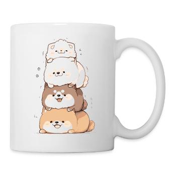 Shiba Pyramide - Tasse - Weiß - Rechts