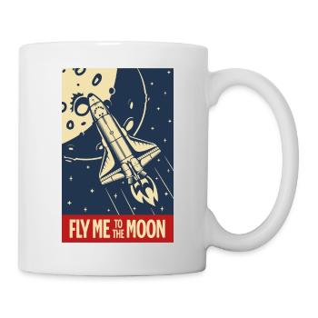 Envolez-moi vers la Lune - Mug blanc - blanc - Droite